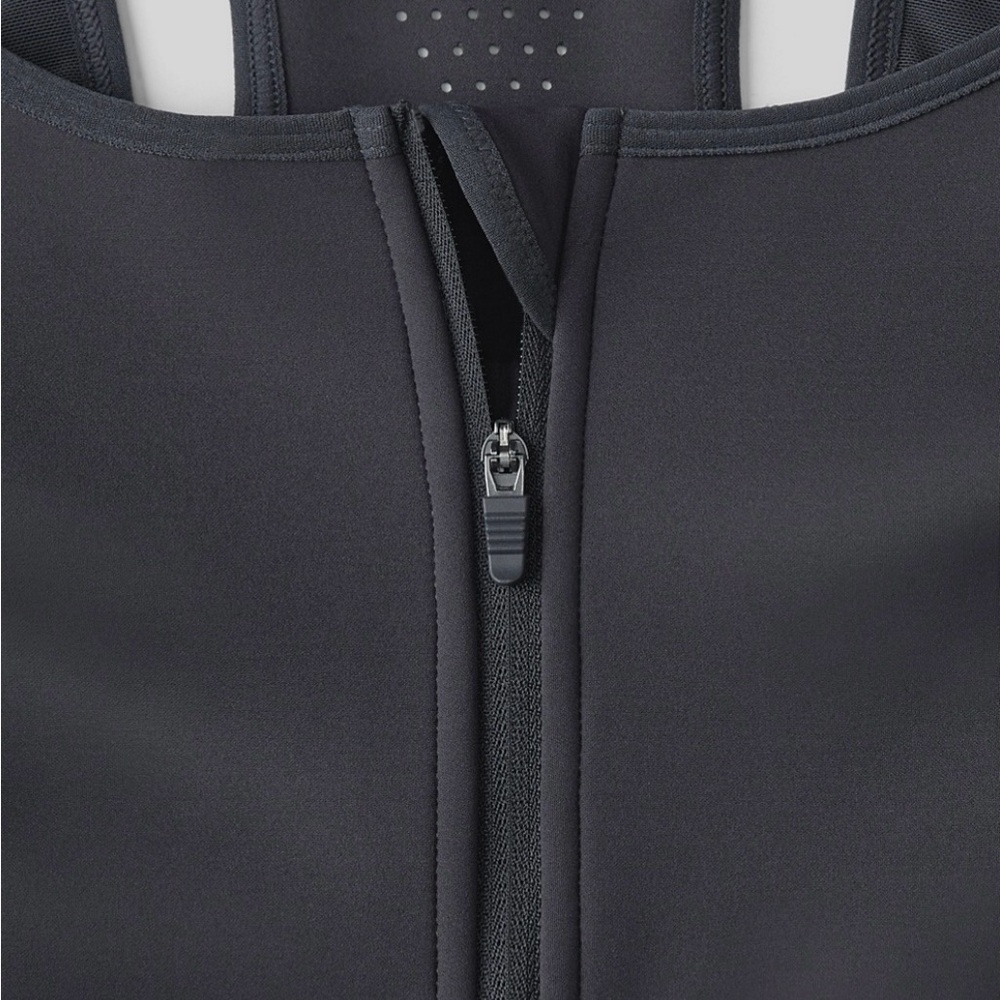 Fabletics Midnight Front Zip High Impact Sports B… - image 3